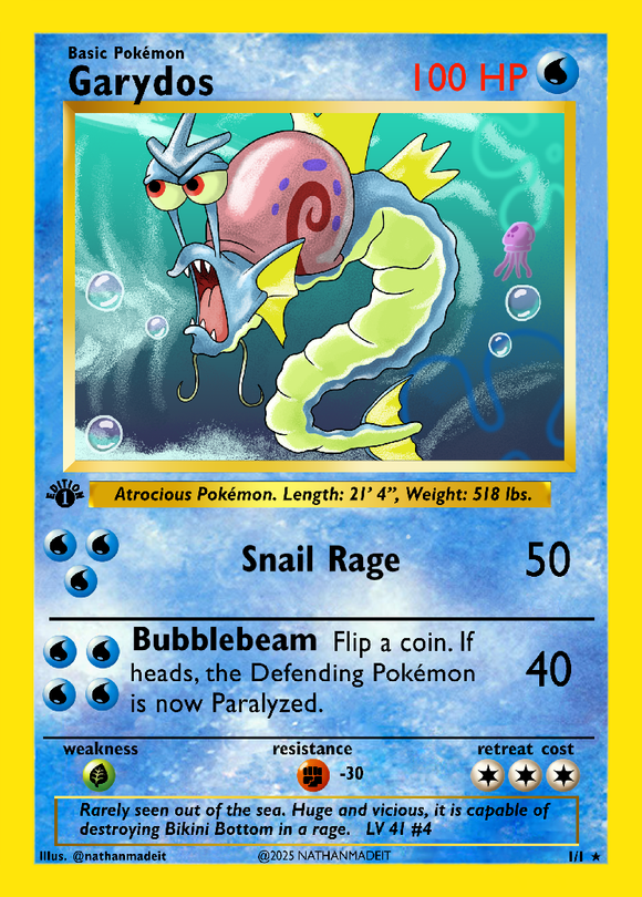 Garydos Base Set Shadowless Holographic Card