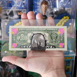 Custom Painted Moo Deng US Dollar Bill (BACK)