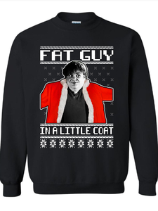 Fat Guy In A Little Coat Ugly Christmas Sweater