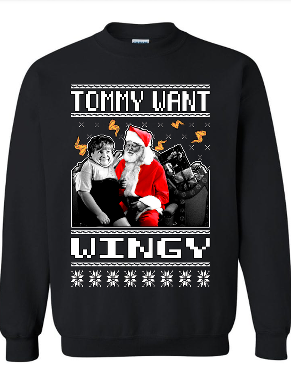 Tommy Want Wingy Ugly Xmas Sweater